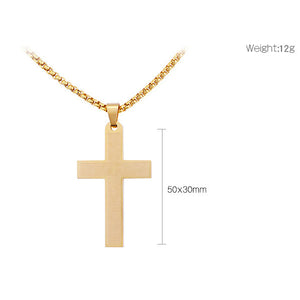 Jewelry: Eternal Faith Stainless Steel Cross Pendant