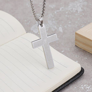 Jewelry: Eternal Faith Stainless Steel Cross Pendant