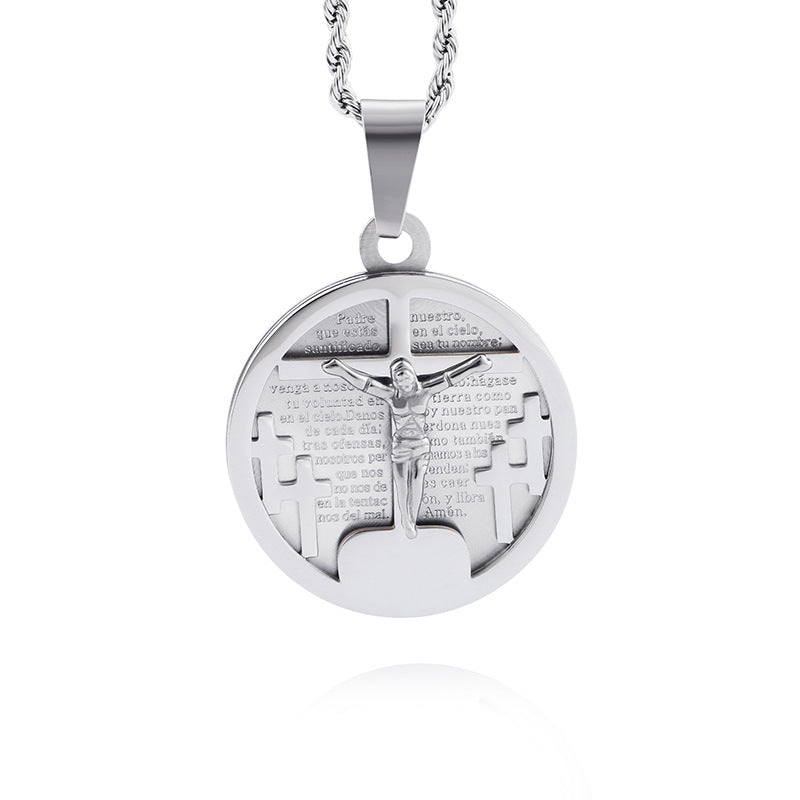 Jewelry: Divine Crucifix Medallion Pendant