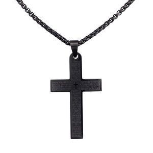 Jewelry: Eternal Faith Stainless Steel Cross Pendant