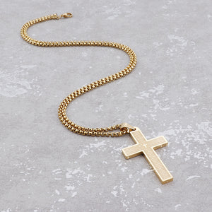 Jewelry: Eternal Faith Stainless Steel Cross Pendant