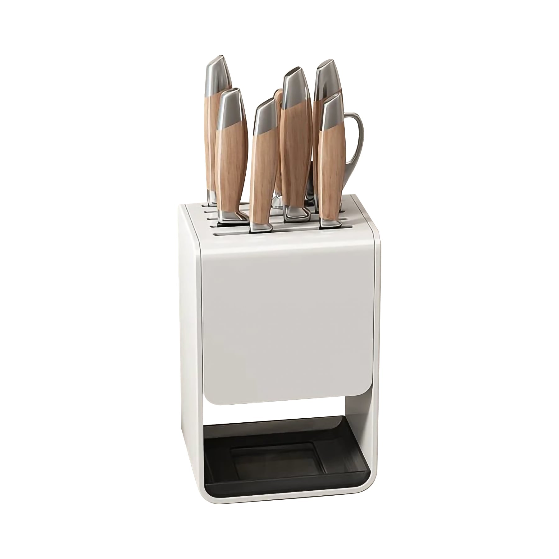 Home: Countertop Kitchen Shelf Multi-Function Utensil & Knife Stand