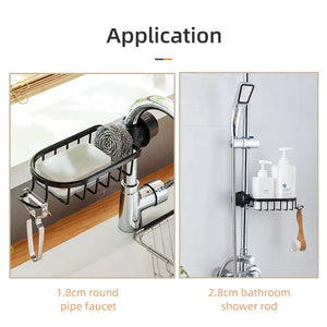 Home: Faucet Storage Rack Holder, Sink Caddy Organizer Kitchen & Bathroom