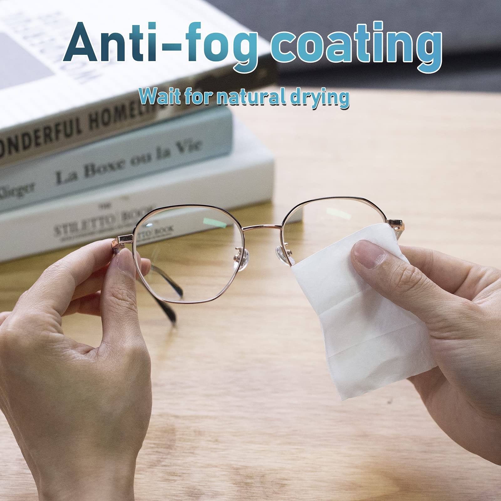 Glasses: Reusable Anti-Fog Cleaning Cloth (Pack of 3)