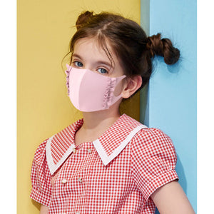 Mask: Ice Cooling Microfibre Ruche Edge Kid Face Masks (3pcs)