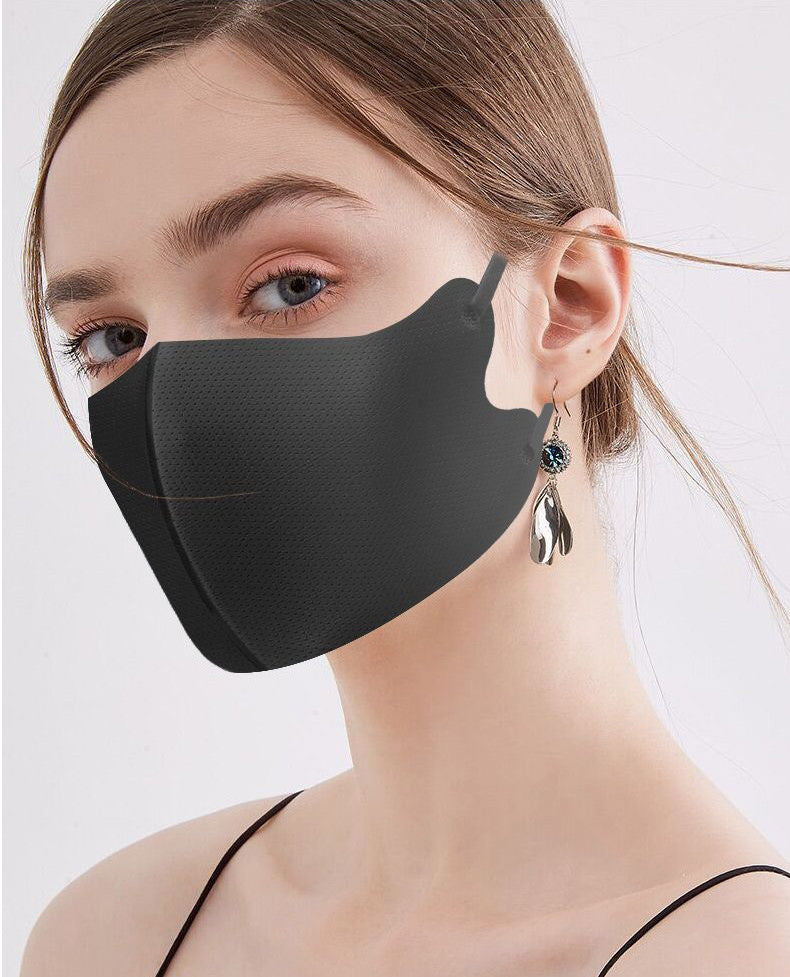 Masks: Nano Silver Cooling Fibre Adjustable 3D Face Mask (3pcs assorted) - V7