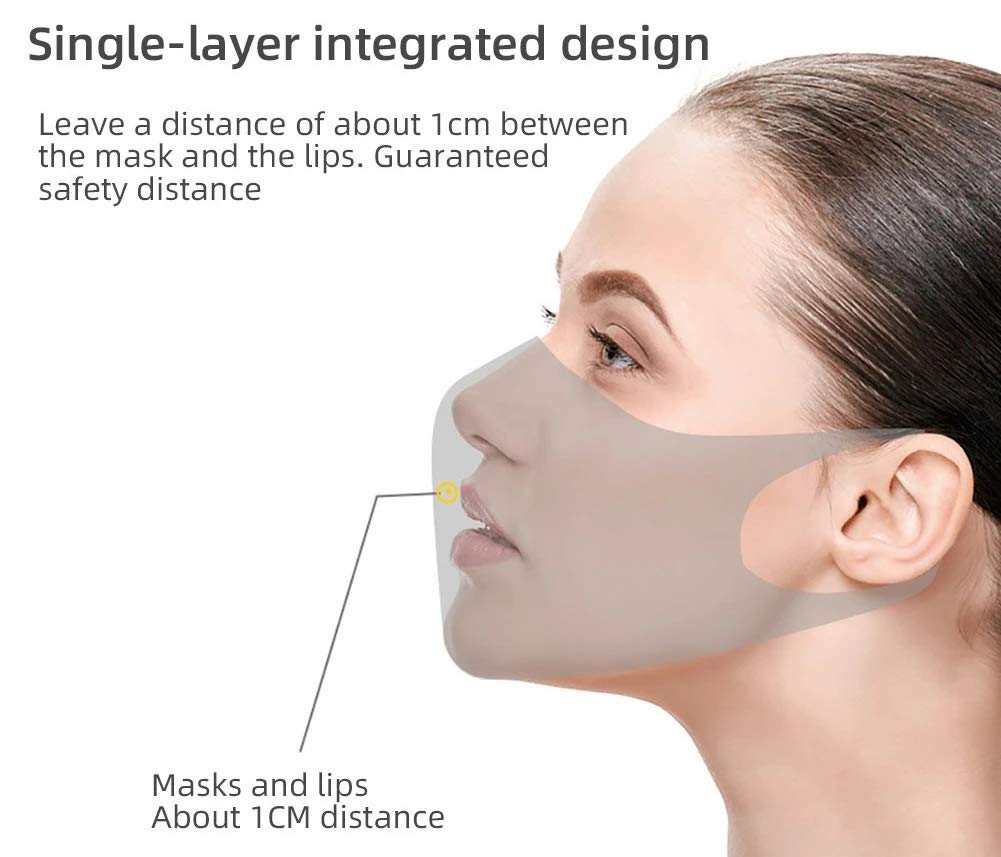 Masks - Ice Cooling Microfibre Washable 3D Face Mask (3pcs) Black
