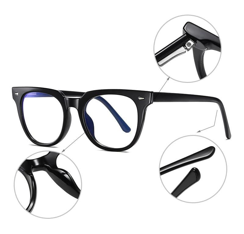 Glasses: Spring Hinge Blue Light Blocking - Enchan