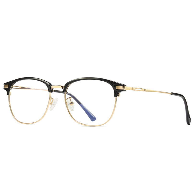 Black half cheap frame glasses