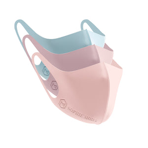 Masks: Ice Cooling Microfibre Pretty in Pastel 3D Face Mask (3pcs - Blue & Pink)
